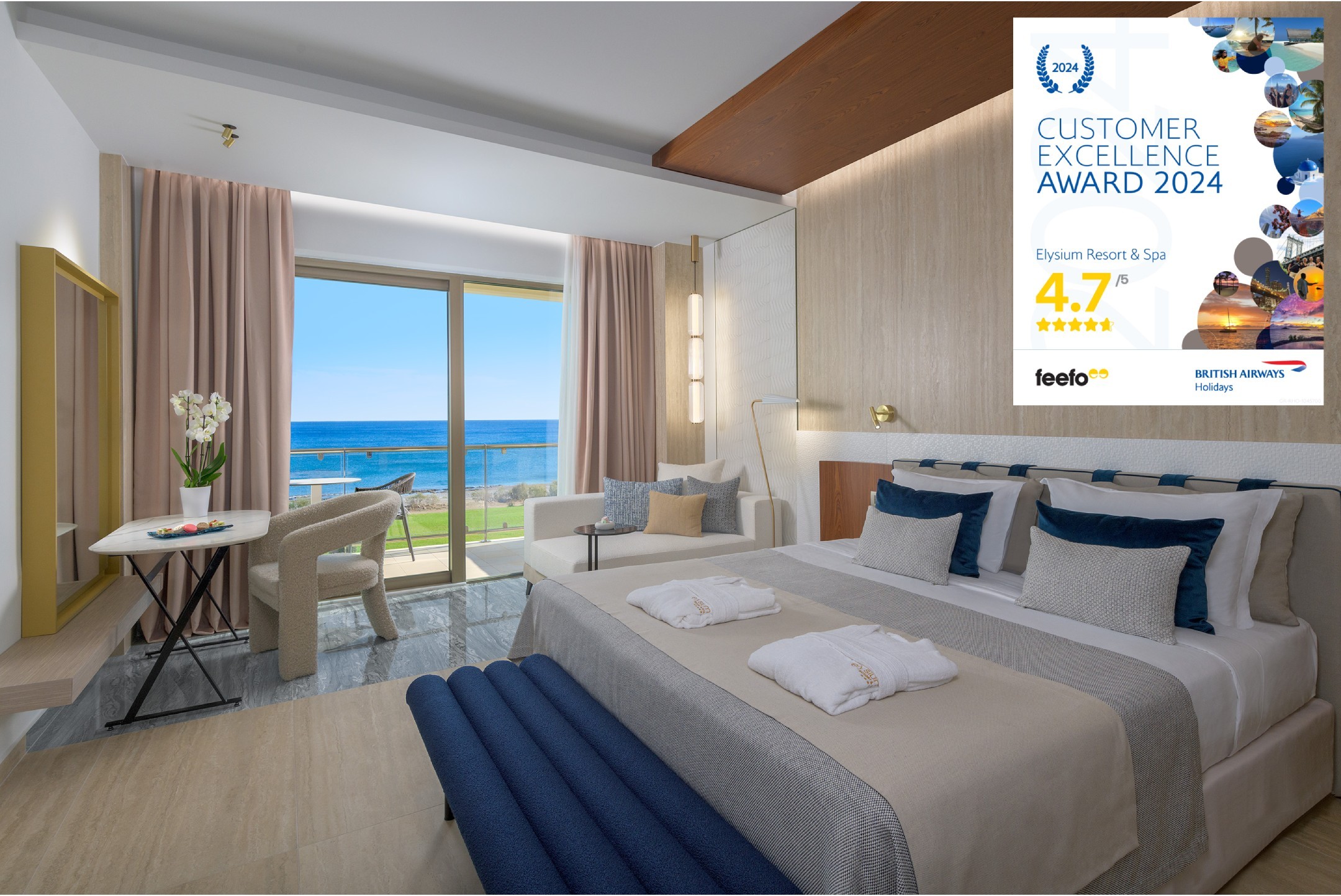 British Airways Holidays Customer Excellence Award for 2024 Elysium